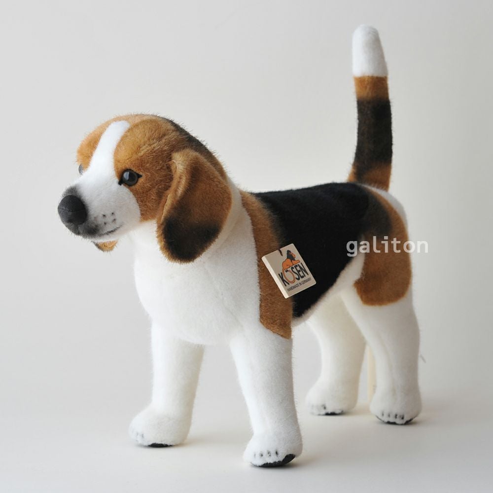 ケーセン Koesen ぬいぐるみ ビーグル BEAGLE, STANDING |木のおもちゃ