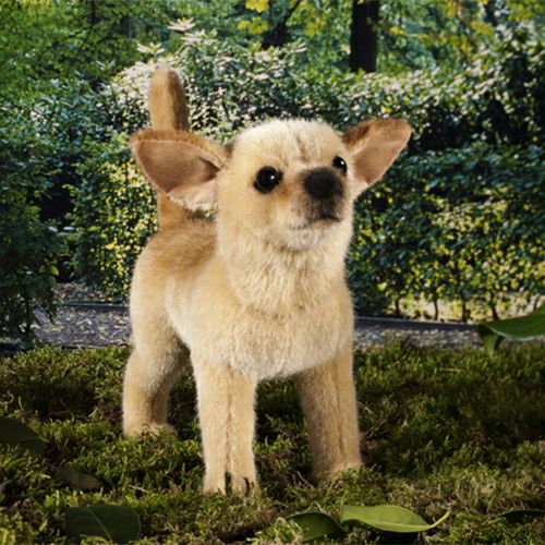 ケーセン チワワ ケーセン Koesen ぬいぐるみ チワワ CHIHUAHUA, STANDING |木の