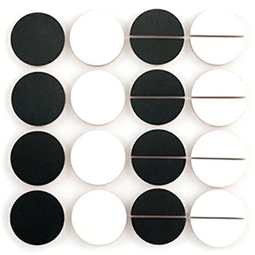 童具館 マグネットモザイク45円M1（円 半円 白・黒）