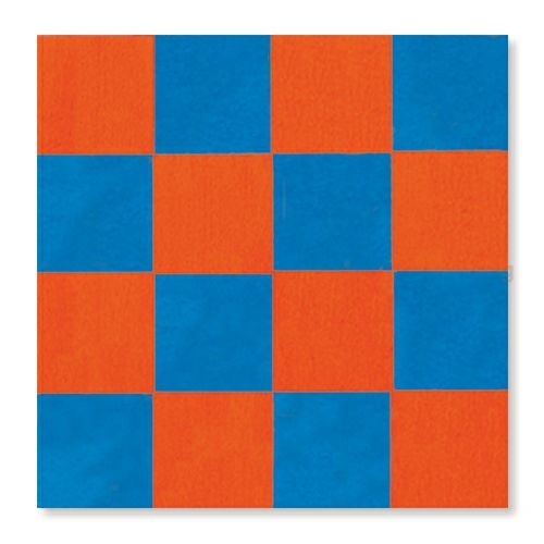 童具館 ケルンモザイク45四角A8（正方形 橙・青）