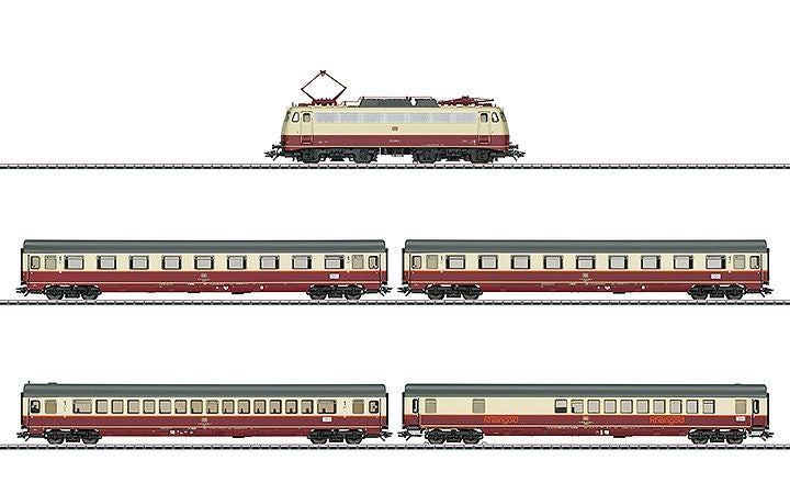 maerklin/メルクリン 26983 電気機関車セット DB BRE112 Rheingold-Flugelzug TEE