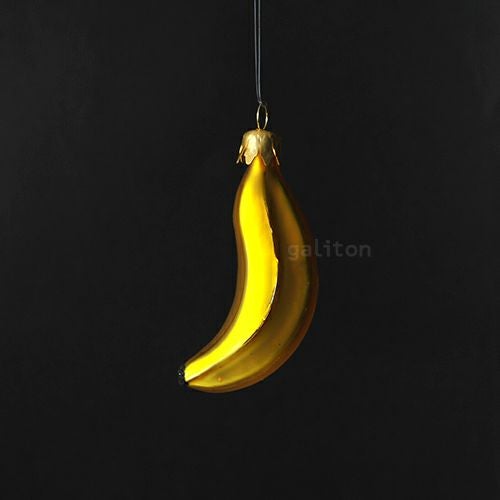【xmas限定販売】 グラスオーナメント ミニバナナ 1054