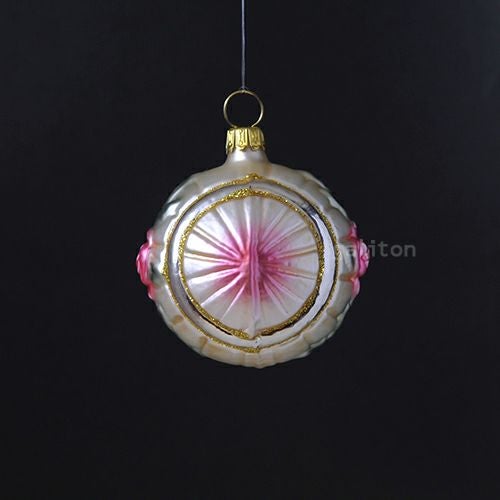 【xmas限定販売】 グラスオーナメント バラと太陽 30009