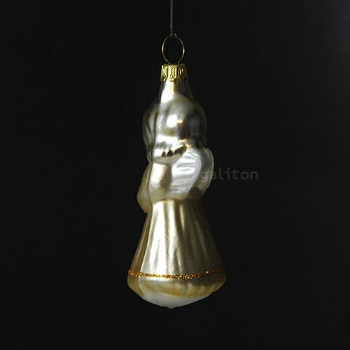 【xmas限定販売】 グラスオーナメント 天使とラッパ 30021