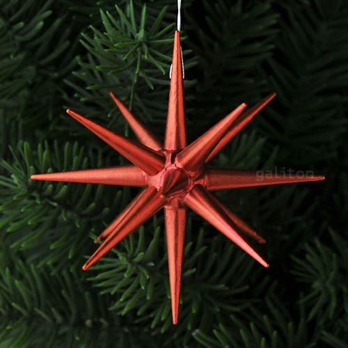 【xmas限定販売】《クリスマスオーナメント》 アルビンプライスラー Albin Preissler 赤メタリックの星(大)