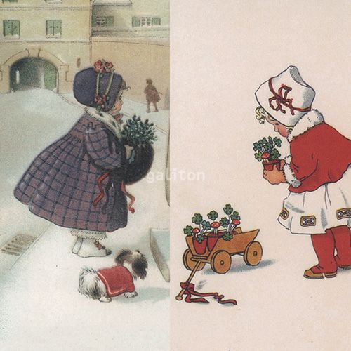 【xmas限定販売】 クリスマスポストカード5枚組L