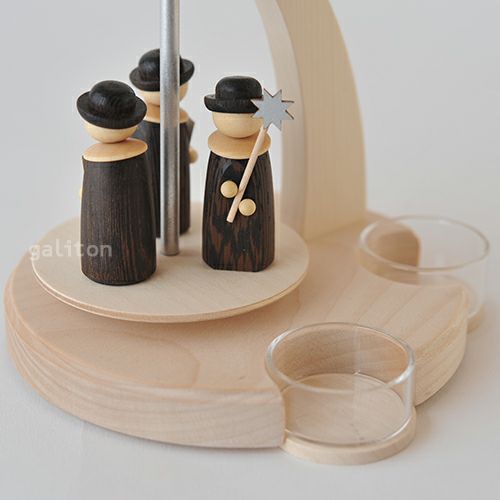 【xmas限定販売】 クリスマスピラミッド ザイフェナーフォルクスクンスト Seiffener Volkskunst 聖歌隊