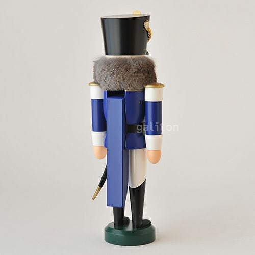 くるみ割り人形 ザイフェナーフォルクスクンスト Seiffener Volkskunst 軽騎兵(小) 青 113022