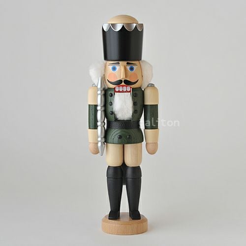 くるみ割り人形 ザイフェナーフォルクスクンスト Seiffener Volkskunst 王様(小) 緑/ナチュラル 113114