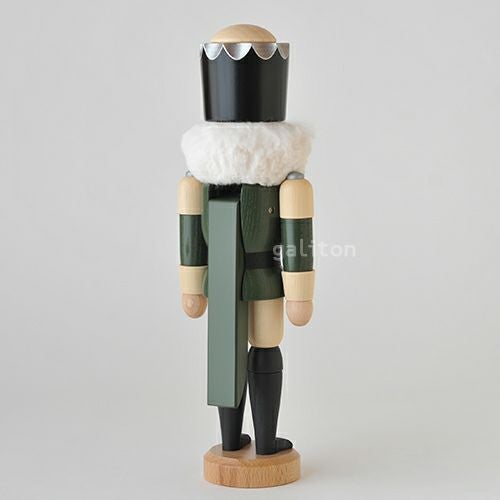 くるみ割り人形 ザイフェナーフォルクスクンスト Seiffener Volkskunst 王様(小) 緑/ナチュラル 113114