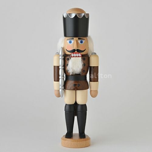 くるみ割り人形 ザイフェナーフォルクスクンスト Seiffener Volkskunst 王様(小) 茶/ナチュラル 113116