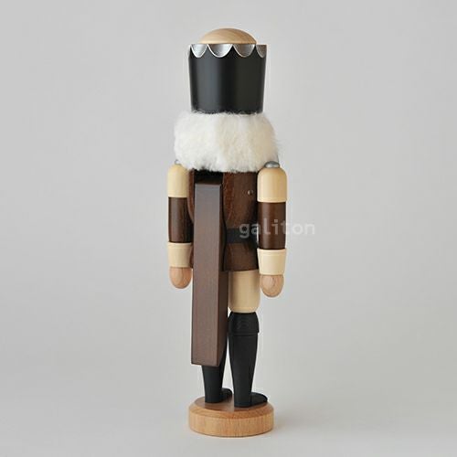 くるみ割り人形 ザイフェナーフォルクスクンスト Seiffener Volkskunst 王様(小) 茶/ナチュラル 113116