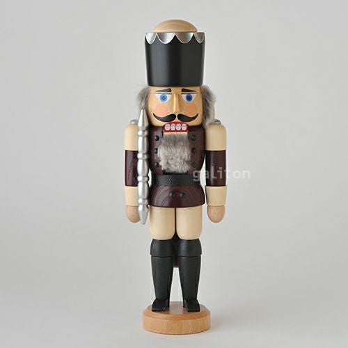 Seiffener Volkskunst社製　くるみ割り人形　王様　青　29cm ザイフェナーフォルクスクンスト くるみ割り人形 ドイツ 工芸品