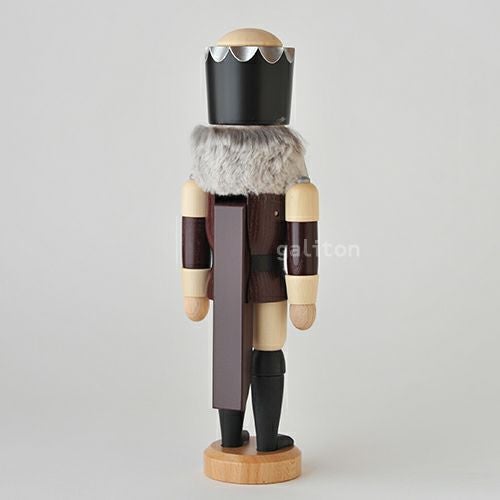 くるみ割り人形 ザイフェナーフォルクスクンスト Seiffener Volkskunst 王様(小) 紫/ナチュラル 113117