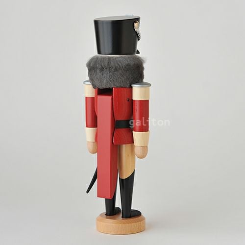 くるみ割り人形 ザイフェナーフォルクスクンスト Seiffener Volkskunst 軽騎兵(小) 赤/ナチュラル 113121