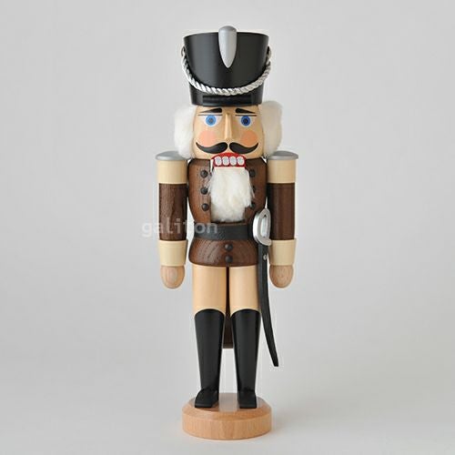 くるみ割り人形 ザイフェナーフォルクスクンスト Seiffener Volkskunst 軽騎兵(小) 茶/ナチュラル 113126