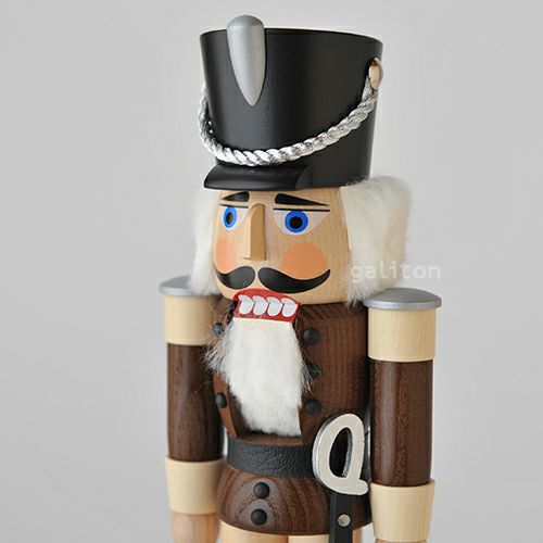 くるみ割り人形 ザイフェナーフォルクスクンスト Seiffener Volkskunst 軽騎兵(小) 茶/ナチュラル 113126