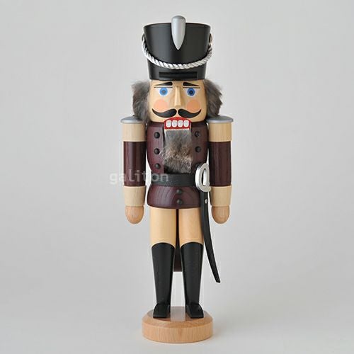 くるみ割り人形 ザイフェナーフォルクスクンスト Seiffener Volkskunst 軽騎兵(小) 紫/ナチュラル 113127