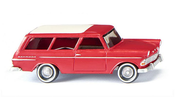 ヴィーキング Wiking 007149 Opel Rekord ´61 caravan - red