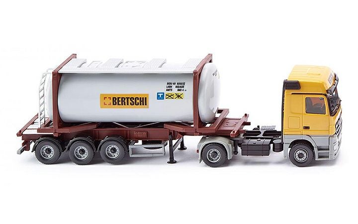 ヴィーキング Wiking 053602 Swap tank container semi-truck (MB Actros) Bertschi
