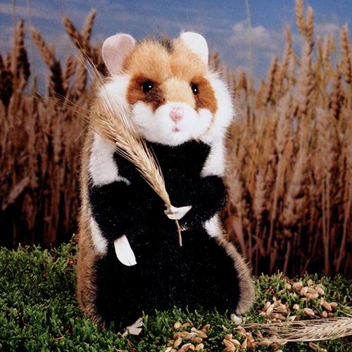 ケーセン Koesen ぬいぐるみ ヨーロッパハムスター(クロハラハムスター) Feldhamster