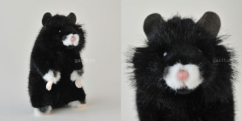 ケーセン Koesen ぬいぐるみ ヨーロッパハムスター 黒 Feldhamster, Schwarz