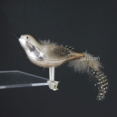 【xmas限定販売】 グラスオーナメント すずめ A0424