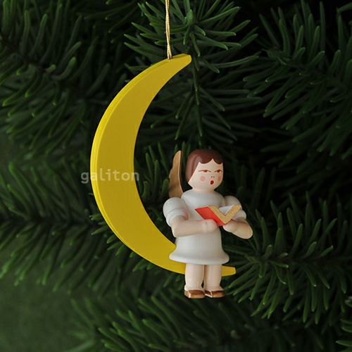 【xmas限定販売】《クリスマスオーナメント》 アルビンプライスラー Albin Preissler 讃美歌の天使 月