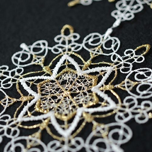 【xmas限定販売】 フェンスターレース 星くず ゴールド