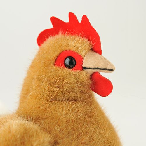 ケーセン Koesen ぬいぐるみ めんどり（小）赤茶