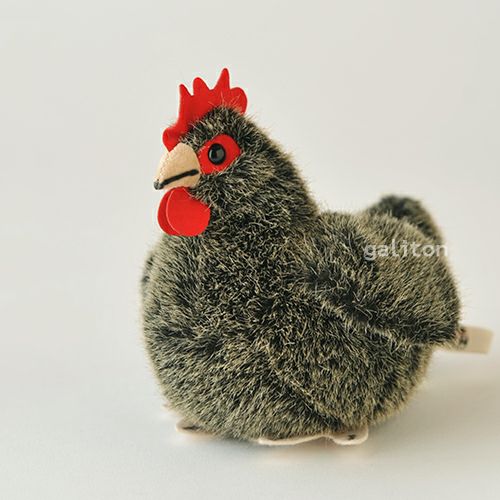 ケーセン Koesen ぬいぐるみ めんどり（小）グレー