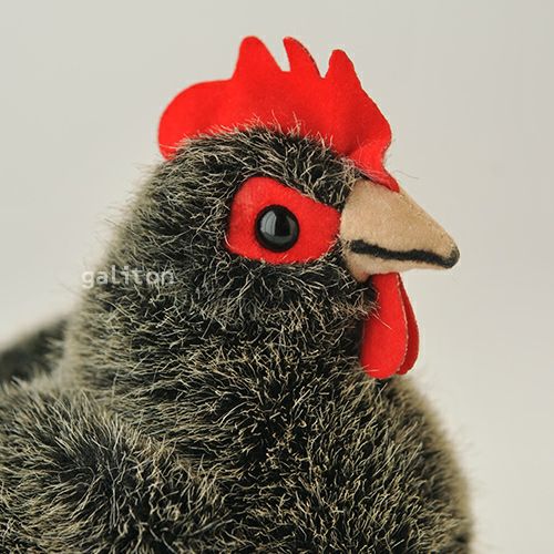 ケーセン Koesen ぬいぐるみ めんどり（小）グレー