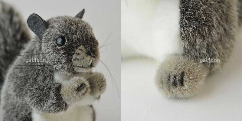 ケーセン Koesen ぬいぐるみ ハイイロリス