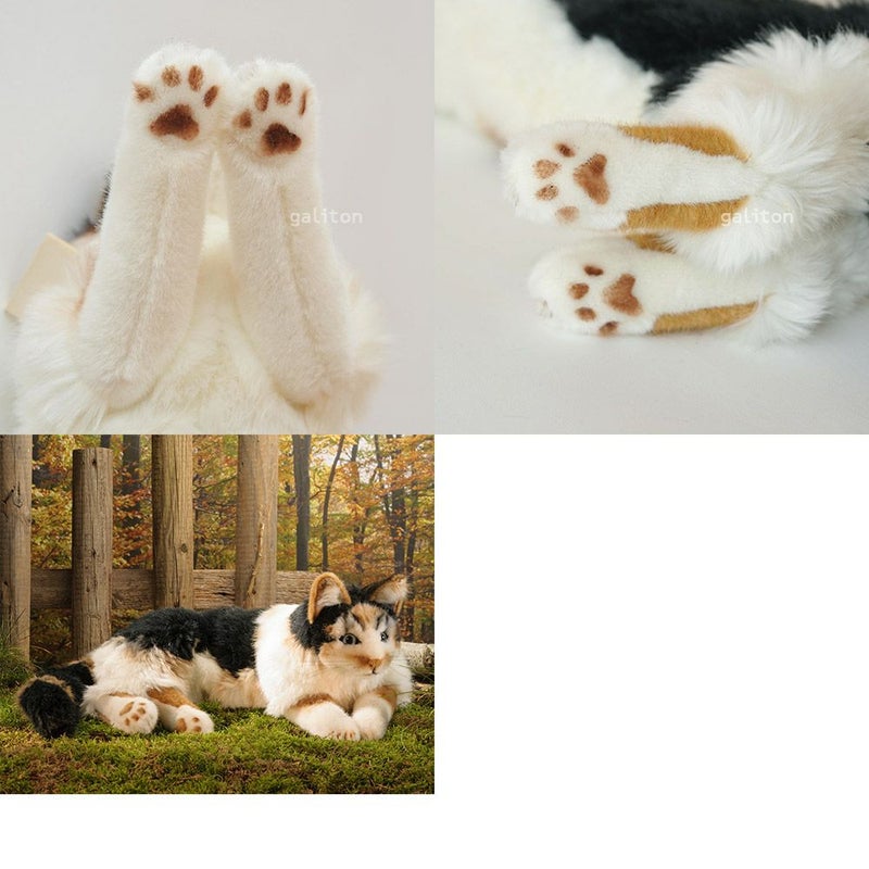 ケーセン Koesen ぬいぐるみ ねそべり猫（大）三毛