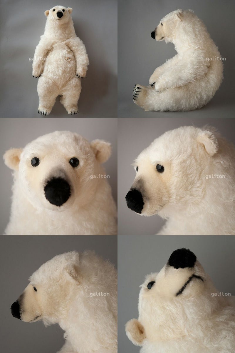 ケーセン Koesen ぬいぐるみ 限定版モヘアホワイトベア（特大）