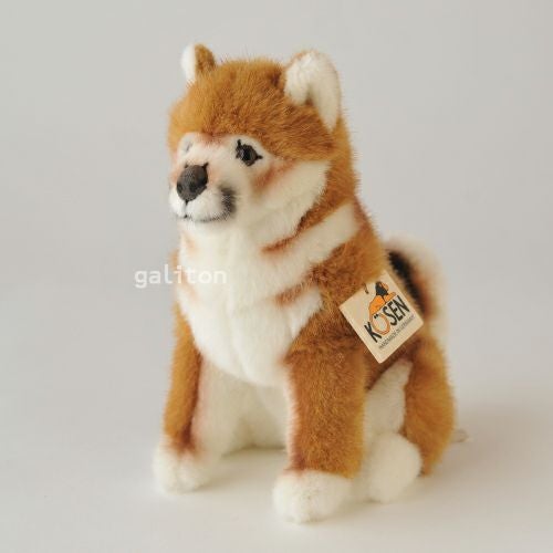 ケーセン Koesen ぬいぐるみ 柴犬の子 座り |木のおもちゃ がりとん
