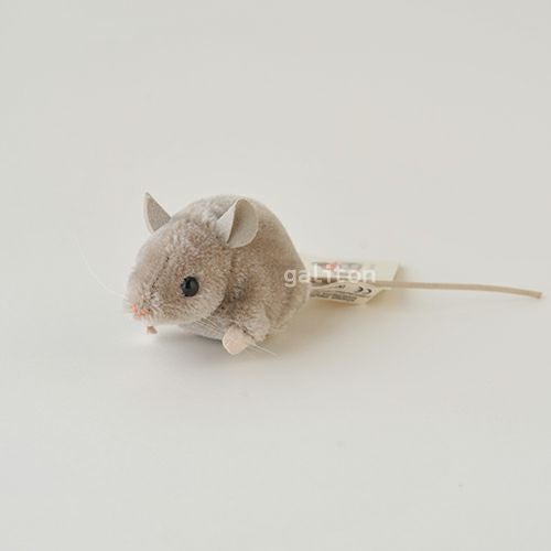 ケーセン Koesen ぬいぐるみ ねずみモヘア グレー