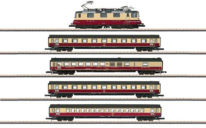 Märklin Zゲージ スイス国鉄　TEE 75 Roland列車セット maerklin/メルクリン 81593 電気機関車セット TEE 75 Roland Zゲージ
