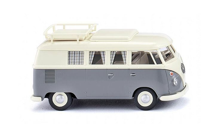 ヴィーキング Wiking 079724 VW T1 Camping bus pearl white/ grey