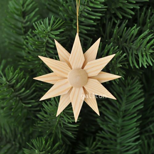 【xmas限定販売】《クリスマスオーナメント》 ウッドチップスターB単品 199206 8.5cm