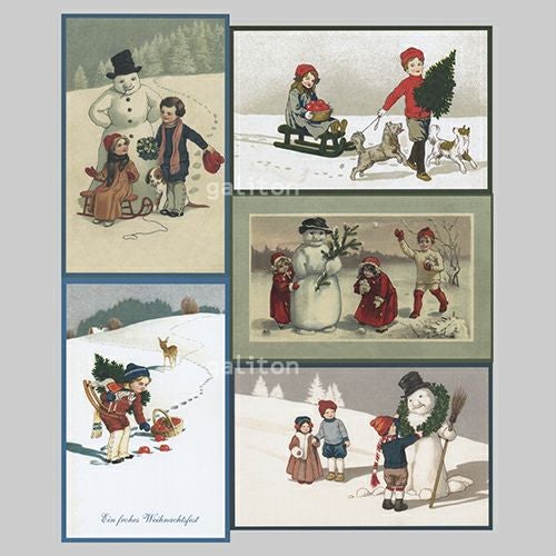 【xmas限定販売】 クリスマスポストカード5枚組O