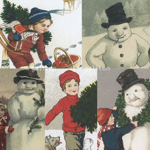 【xmas限定販売】 クリスマスポストカード5枚組O