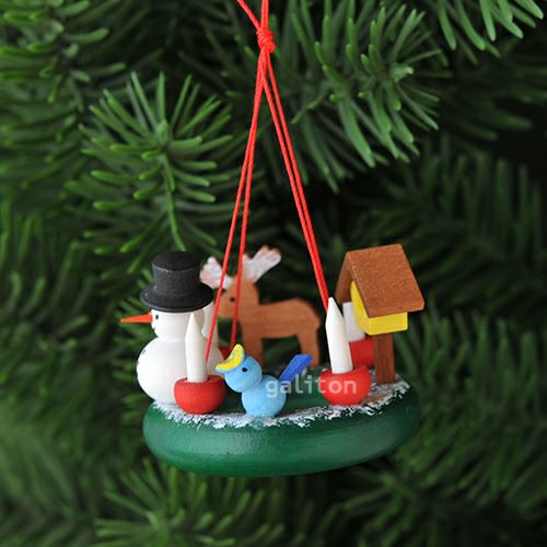 【xmas限定販売】《クリスマスオーナメント》 クリスティアンウルブリヒト Christian Ulbricht クランツと雪だるま