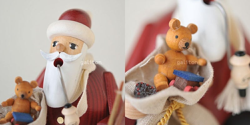 煙出し人形 KWOサンタ 座り 21190