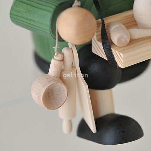 煙出し人形 KWO太っちょ木製品売り 座り 21468