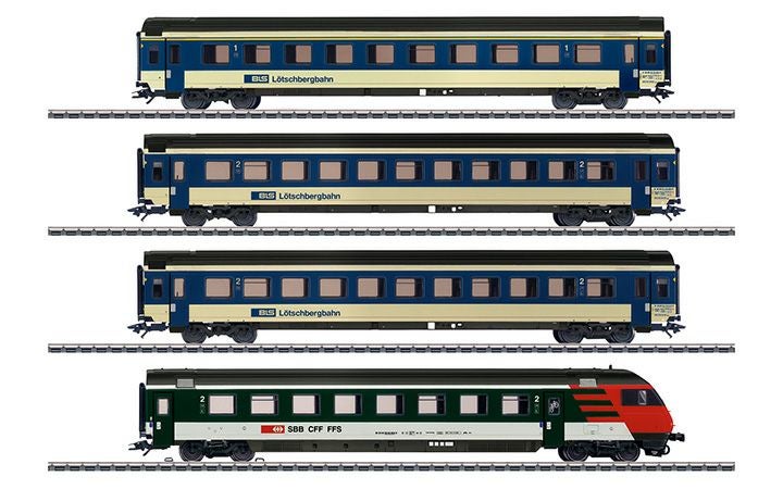 maerklin/メルクリン 42175 急行客車4両セット BLS EW IV