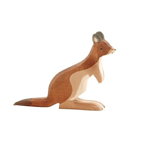オストハイマーのぞう、カンガルー親子 HOLZTIGERのどんぐりの木セット オストハイマー Ostheimer カンガルー オス |木のおもちゃ がりとん