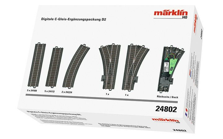 maerklin/メルクリン 24802 Cトラック拡張セット D2 |木のおもちゃ
