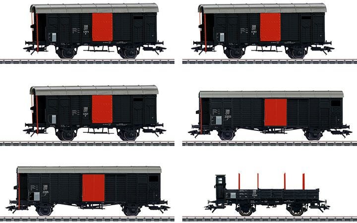 maerklin/メルクリン 46050 貨車6両セット SBB Kofferli