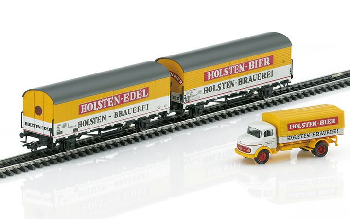 maerklin/メルクリン 46172 冷蔵ビール貨車トラックセット Holsten Brewery